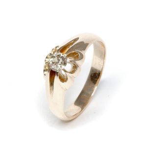 Image of second hand gents victorian diamond ring, 0.25ct