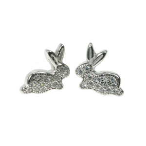 Silver Bunny Earrings