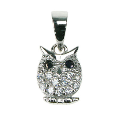 Silver Owl Cute Pendant