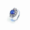 Second Hand Platinum Sapphire & Diamond Ring