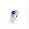 18ct White Gold Sapphire & Diamond Ring
