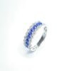 18ct White Gold Sapphire & Diamond Ring