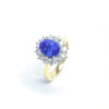 18ct Yellow Gold Sapphire & Diamond Ring