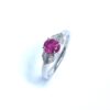 Platinum Ruby & Diamond Ring