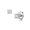 18ct White Gold Diamond Stud Earrings
