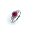 18ct White Gold Ruby & Diamond Ring