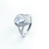 18ct White Gold Moonstone & Diamond Ring