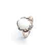 9ct Rose Gold Opal & Diamond Ring