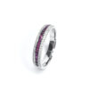 18ct White Gold Ruby & Diamond Ring