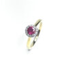 18ct Yellow Gold Ruby & Diamond Ring