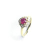 18ct Yellow Gold Ruby & Diamond Ring