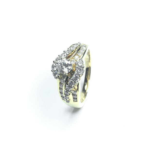 Second Hand 18ct Yellow Gold Diamond Ring