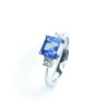 18ct White Gold Tanzanite & Diamond Ring