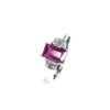 Platinum Mosambique Ruby & Diamond Ring