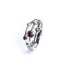 18ct White Gold Ruby & Diamond Ring