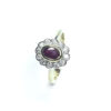 18ct Yellow Gold Ruby & Diamond Ring