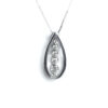 18ct White Gold Diamond 5 Stone Pendant