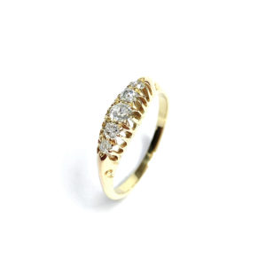 Second Hand 18ct Yellow Gold 5 Stone Diamond Ring