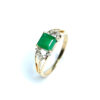Second Hand 18ct Yellow Gold Emerald & Diamond Ring