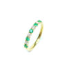18ct Yellow Gold Emerald & Diamond Ring