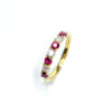 18ct Yellow Gold Ruby & Diamond Ring
