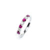 18ct White Gold Ruby & Diamond Ring