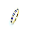 18ct Yellow Gold Sapphire & Diamond Ring