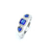 18ct White Gold Sapphire & Diamond Ring