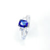 18ct White Gold Sapphire & Diamond Ring