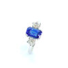 Second Hand Platinum Sapphire & Diamond Ring