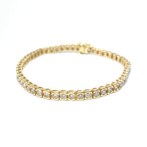 Second Hand 18ct Yellow Gold Diamond Bracelet