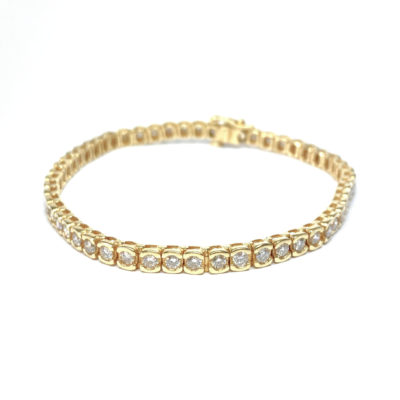 Second Hand 18ct Yellow Gold Diamond Bracelet