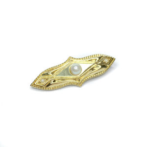 Second Hand 9ct Yellow Gold Pearl Brooch