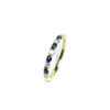 18ct Yellow Gold Sapphire & Diamond Ring