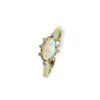 9ct Yellow Gold Opal & Diamond Ring