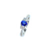 18ct White Gold Sapphire & Diamond Ring