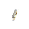 Second Hand 18ct Yellow Gold Platinum Set Diamond 6 Stone Ring