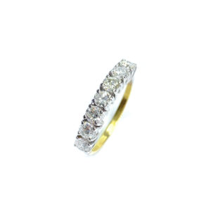 Second Hand 18ct Yellow Gold Diamond 7 Stone Ring