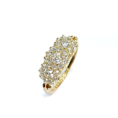 Second Hand 18ct Yellow Gold Victorian Cut Diamond Ring