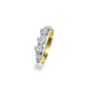 Second Hand 18ct Yellow Gold Platinum Set Diamond 3 Stone Ring