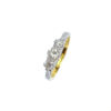 Second Hand 18ct Yellow Gold Platinum Set Diamond 3 Stone Ring