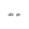 9ct White Gold Diamond Earrings