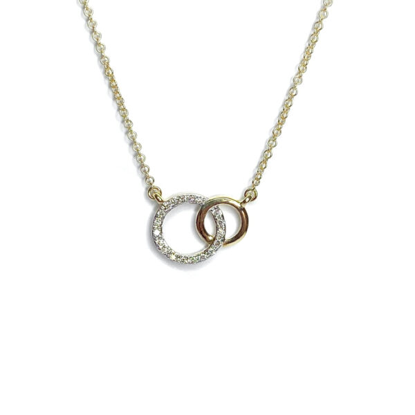 9ct Yellow Gold Diamond Pendant