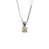 9ct White Gold Diamond Pendant
