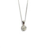 9ct White Gold Diamond Pendant