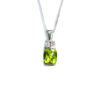 9ct White Gold Peridot Pendant