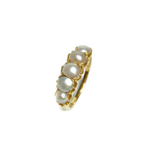 Second Hand 18ct Yellow Gold Pearl Ring