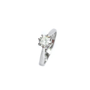 Second Hand 18ct White Gold Diamond Solitaire Ring