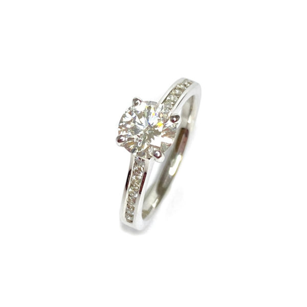 18ct White Gold Diamond Engagement Ring