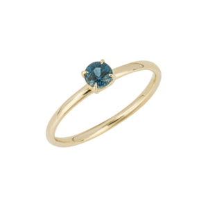 9ct Yellow Gold Blue Sapphire Ring